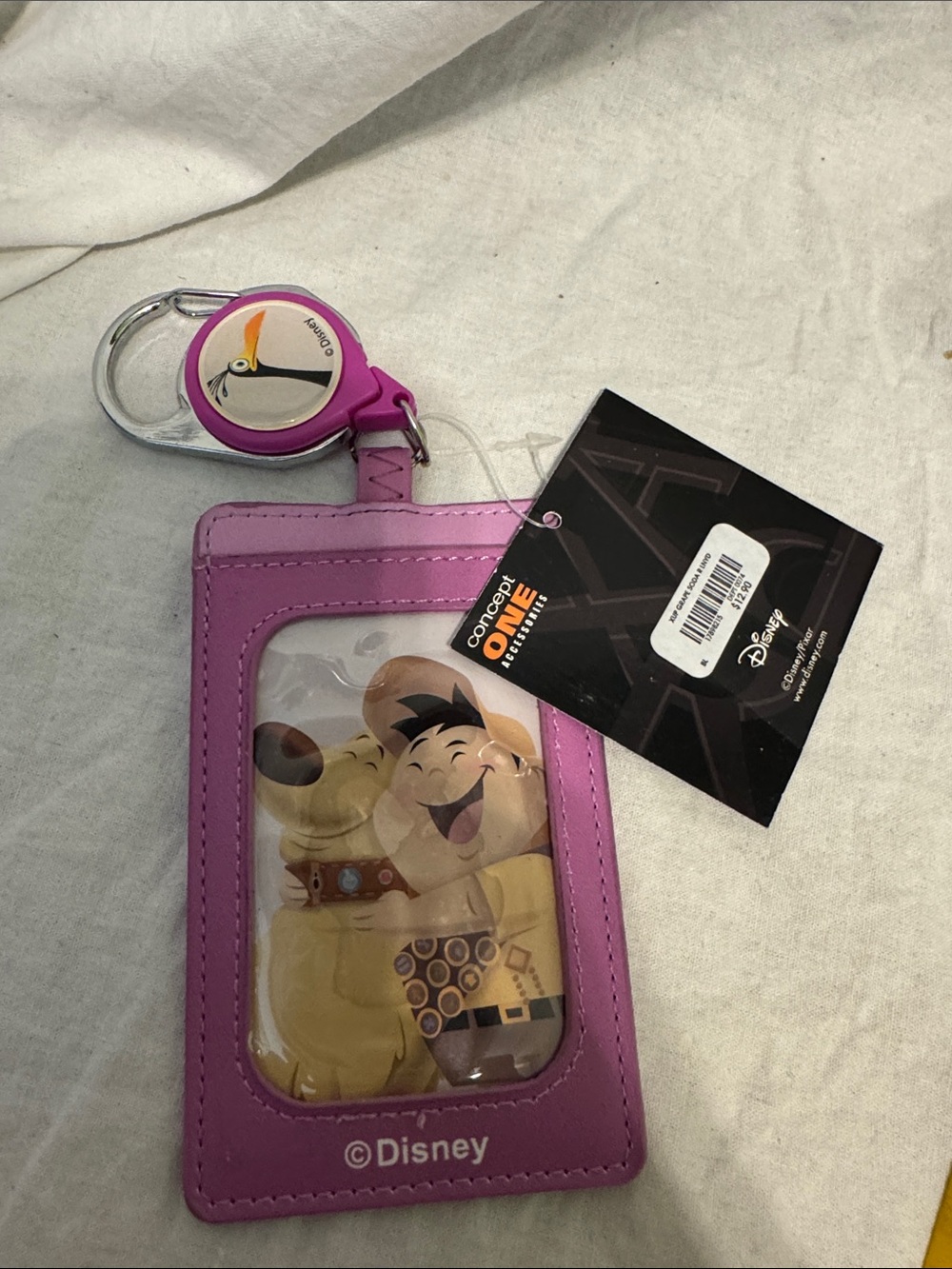 Disney Purple  Cardholder Keychain